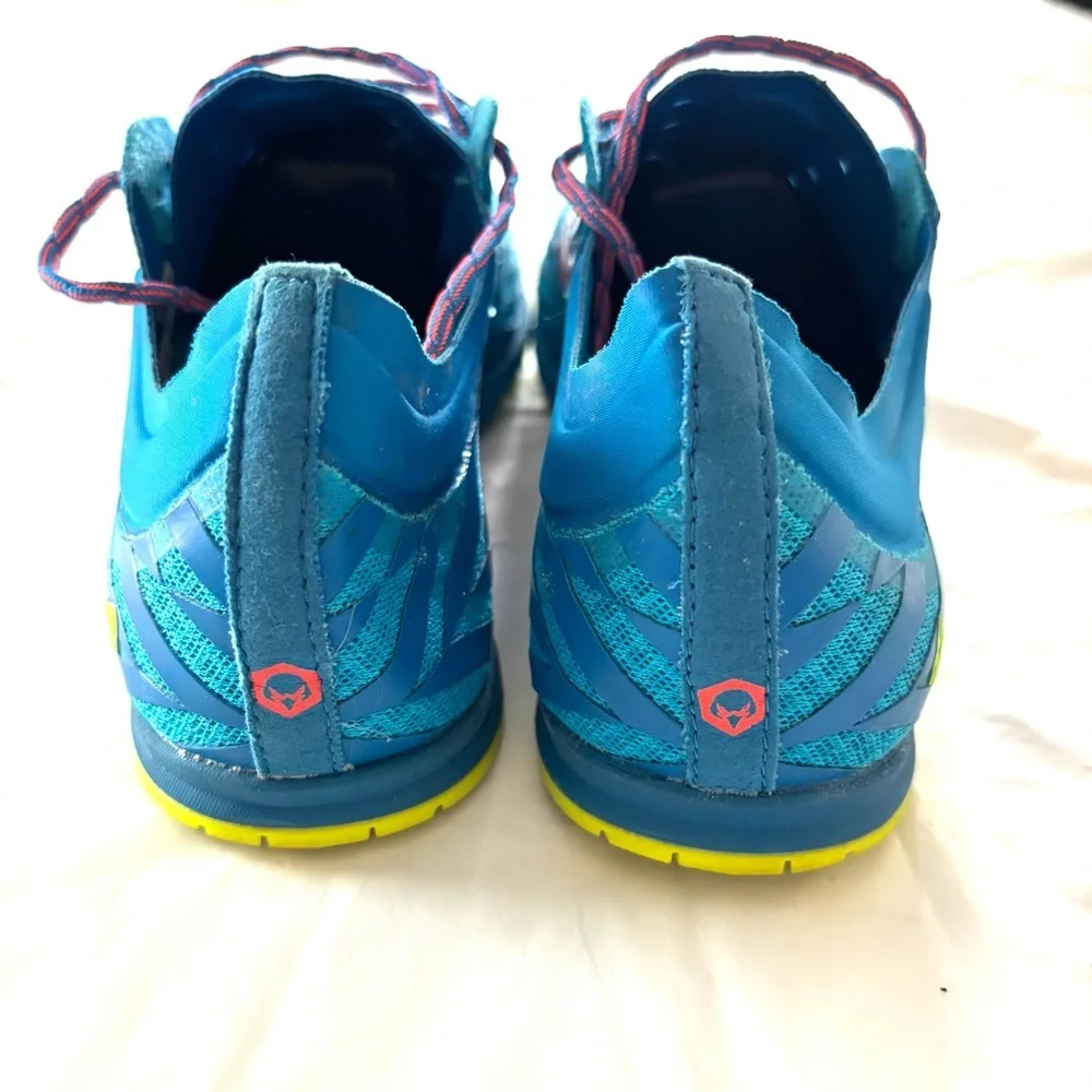New Balance XC 900 V4 Blue and Neon Orange Marathon Track shoes SZ 9 Worn 1X